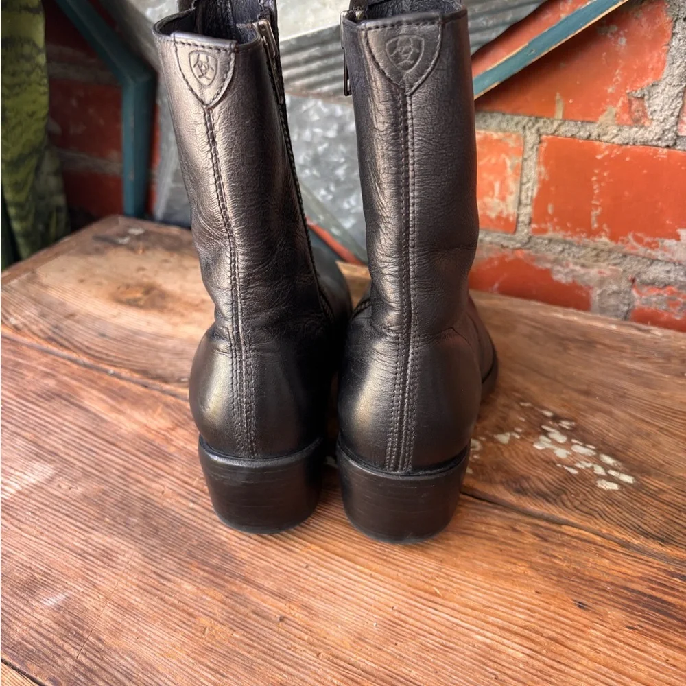 Vintage Ariat Sheffield Victorian Style Button Black Boots Women’s Size 6B - Picture 5 of 12
